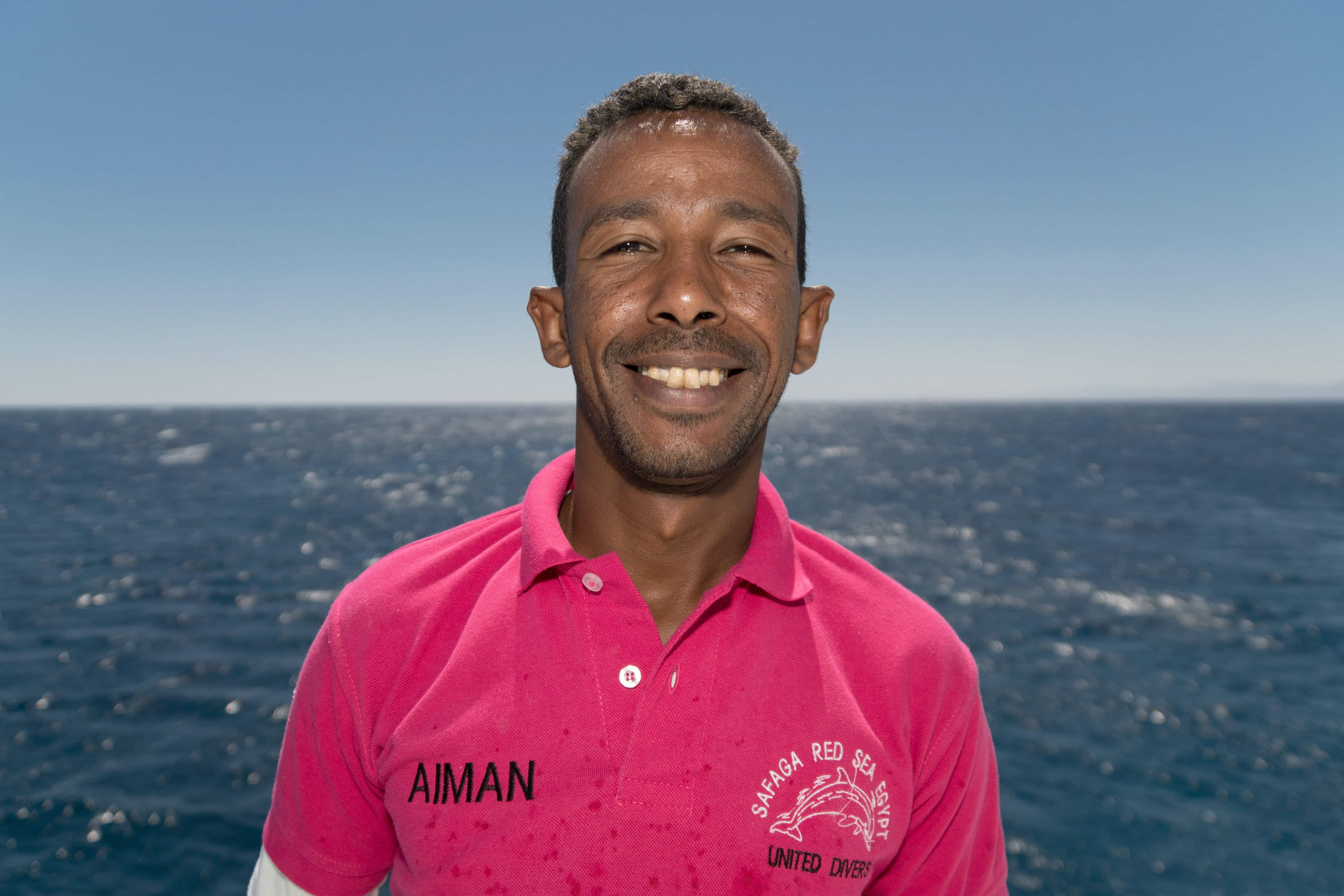 Aiman Marin sur le Compass de United Divers Egypt Safaga