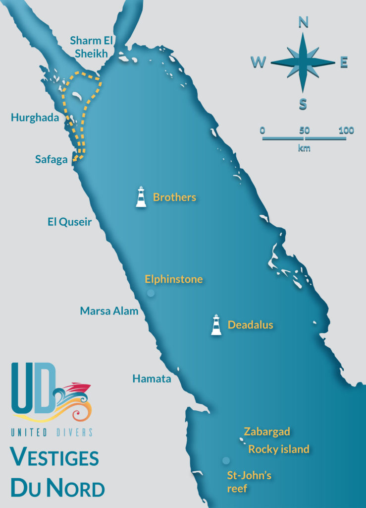 Itineraire Croisiere Vestiges Du Nord avec United Divers Egypt